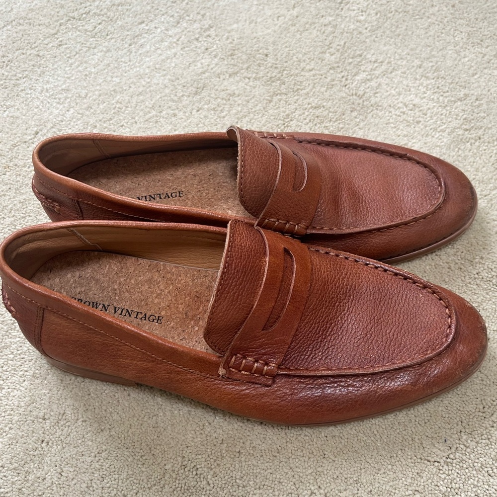 Boys - Crown Vintage Loafers size 8m, brown